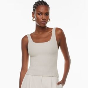 Aritzia Babaton Sculpt Knit Squareneck Tank